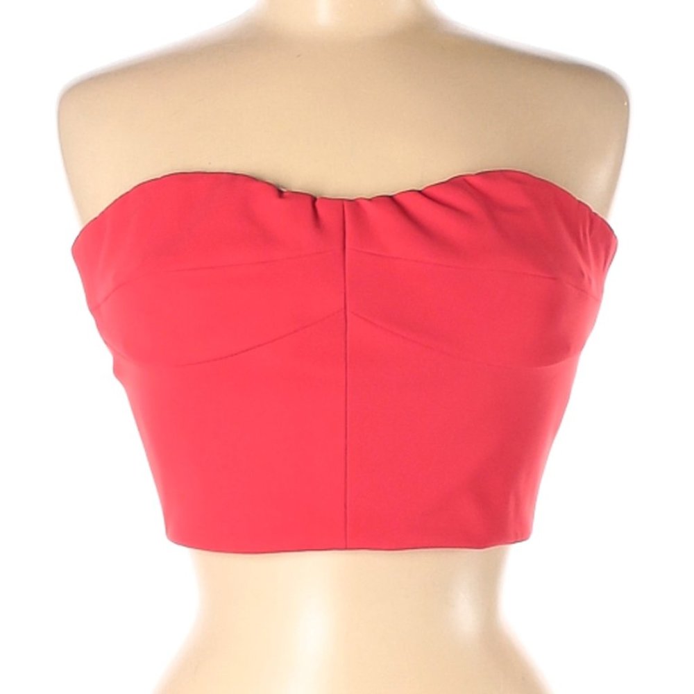 GRETA CONSTANTINE Red "Vegas" Tube Top Size L Made in Canada